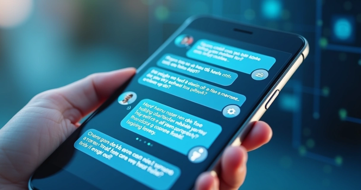 Chatbot exibido em tela de celular ajudando cliente no e-commerce 