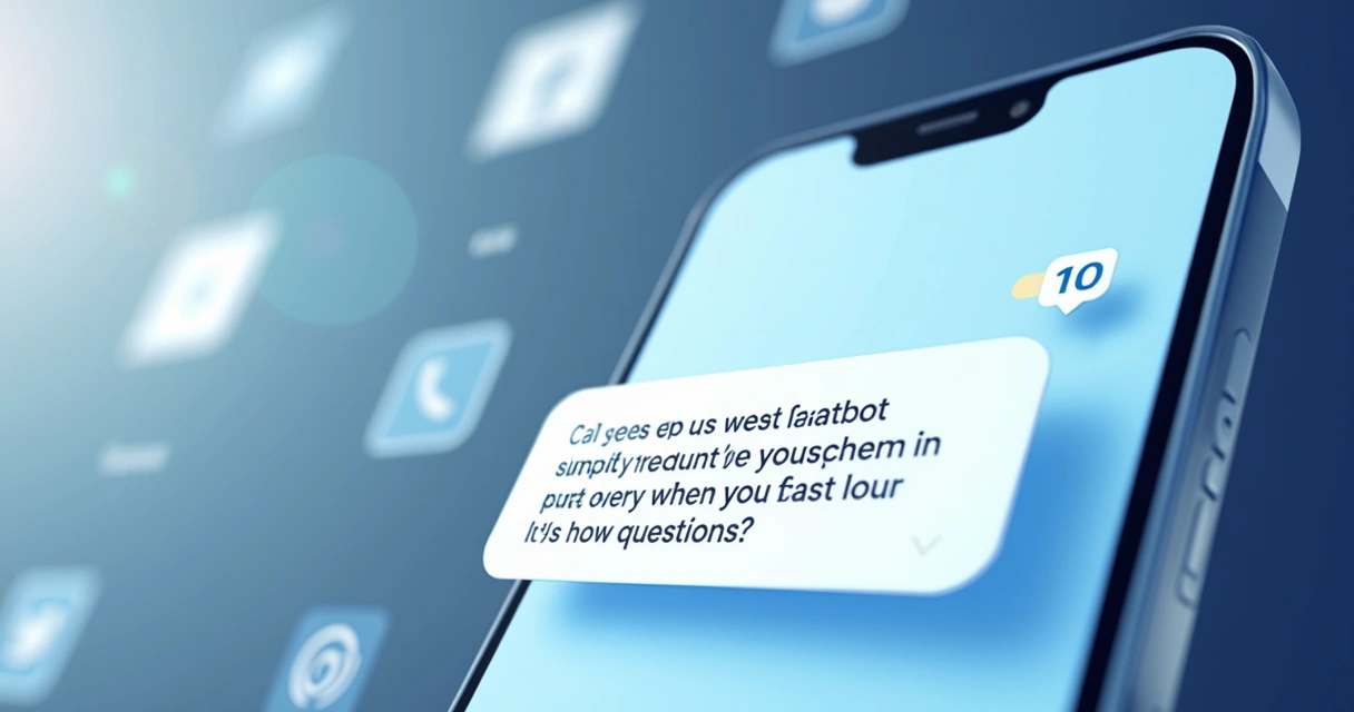 Tela de chat mostrando um chatbot respondendo perguntas frequentes