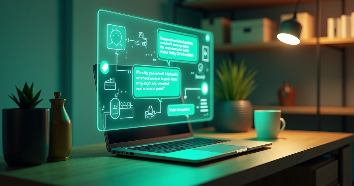 Chatbot em tela flutuante automatizando atendimento de loja virtual via WhatsApp 