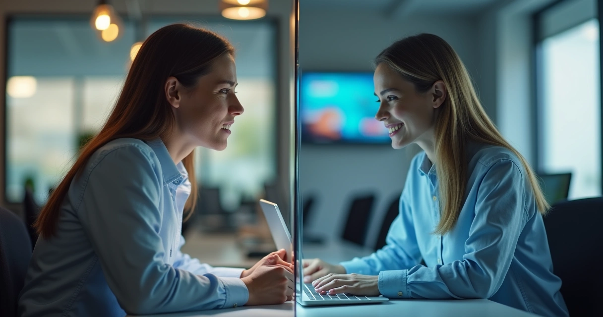 Contato com chatbot eficiente versus ineficiente lado a lado 