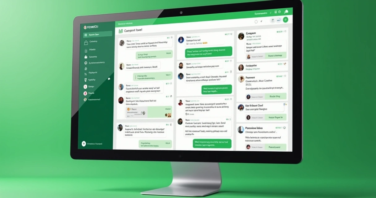 Dashboard de chatbot centralizando vários atendimentos em colunas 