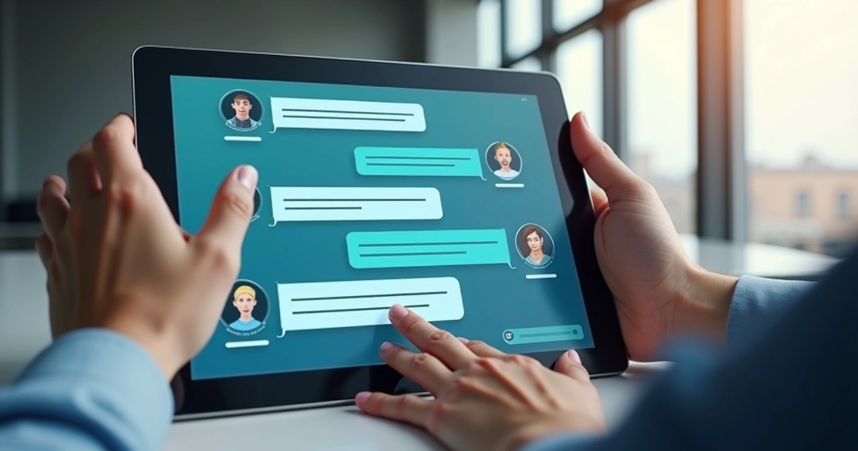 Chatbot digital conversando em interface amigável com usuário 