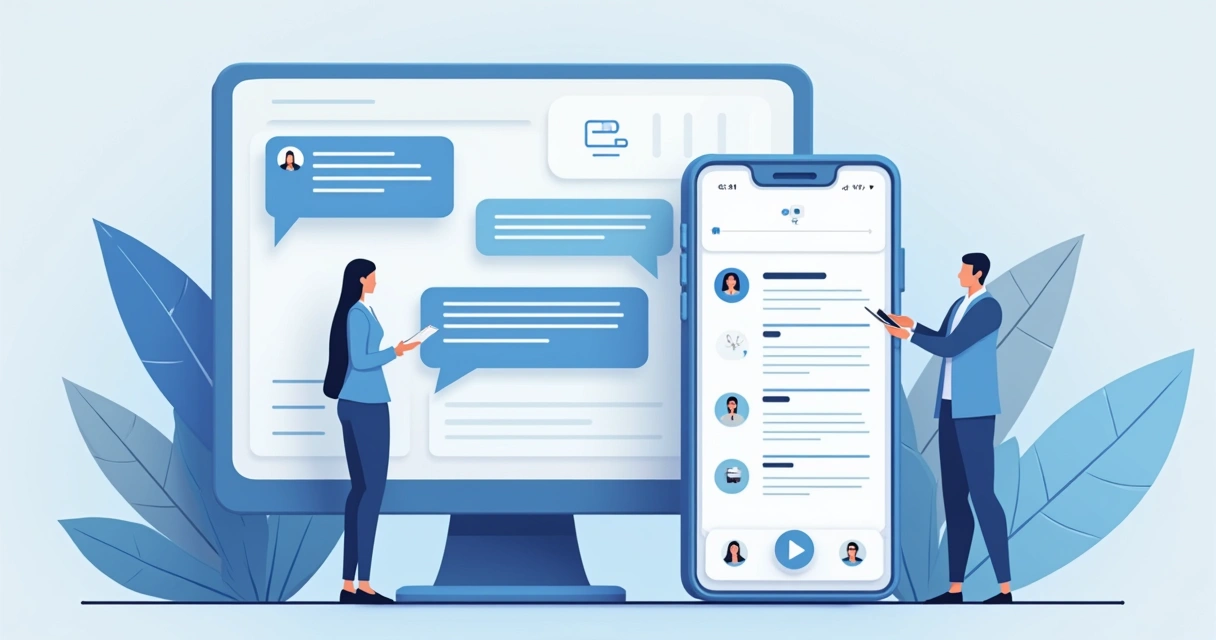 Chatbot com tela de mensagens trocando informações com cliente em interface de e-commerce 