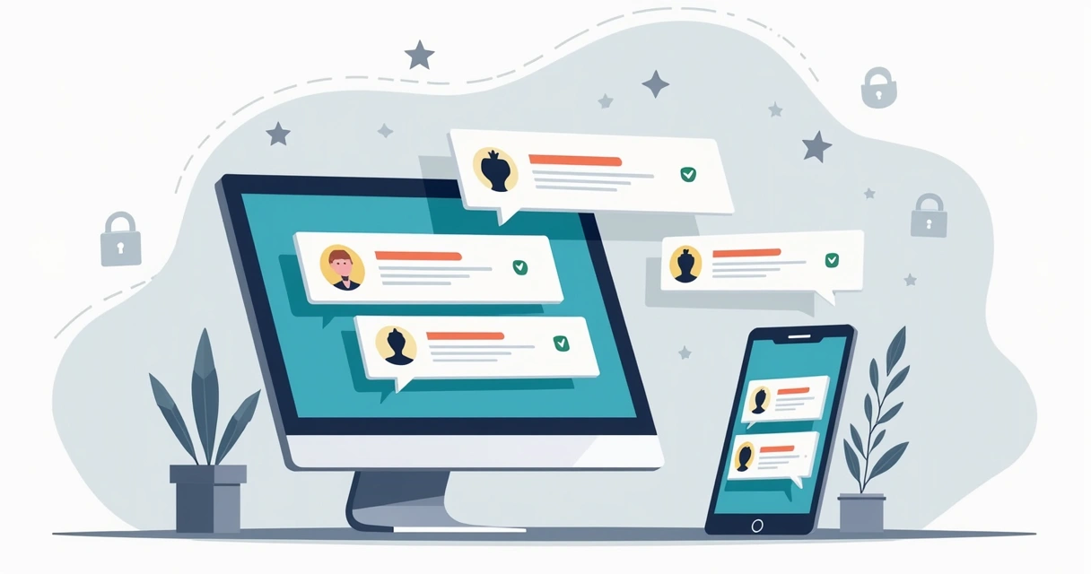 Tela de chatbot filtrando mensagens fraudulentas 