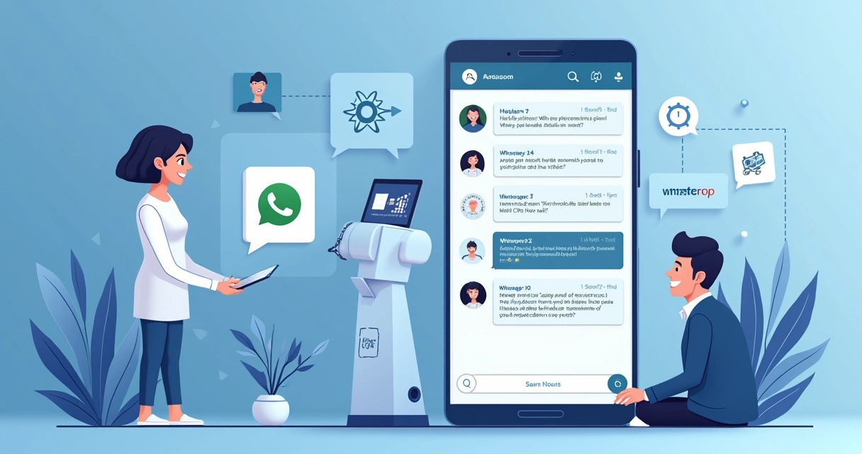 Fluxo de conversas entre cliente e chatbot no WhatsApp 