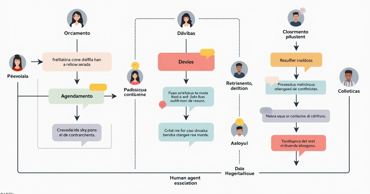 Fluxo de chatbot qualificando leads no Instagram 