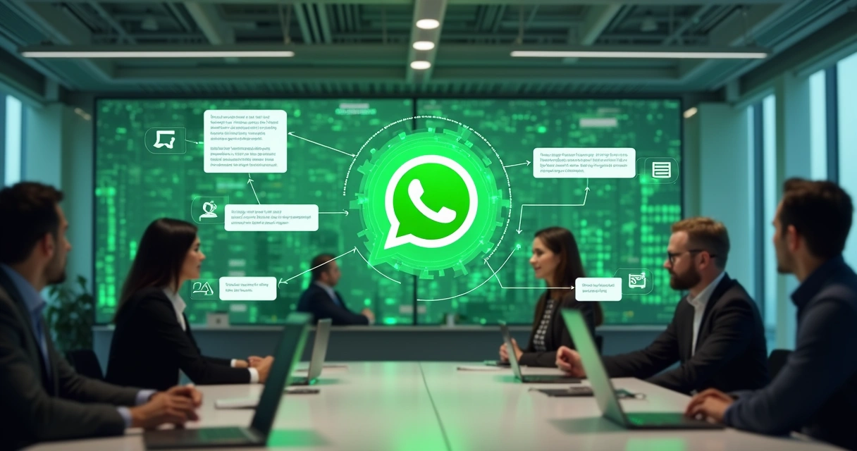 Chatbot com interface visual conectada ao WhatsApp em ambiente corporativo 