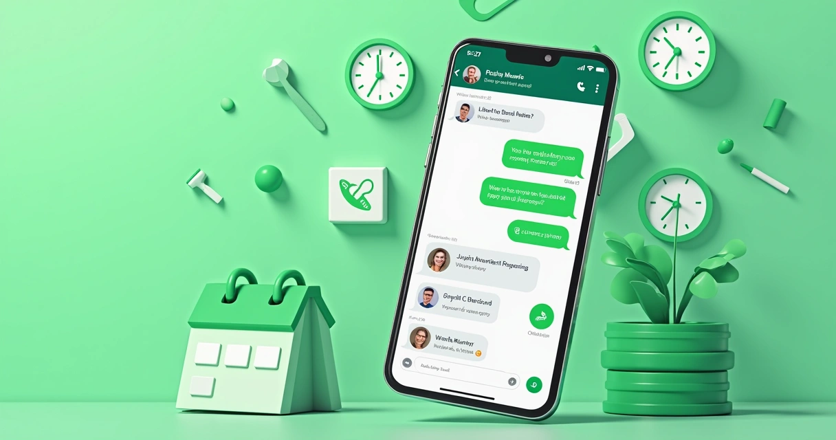 Chatbot de IA atendendo paciente odontológico no WhatsApp 