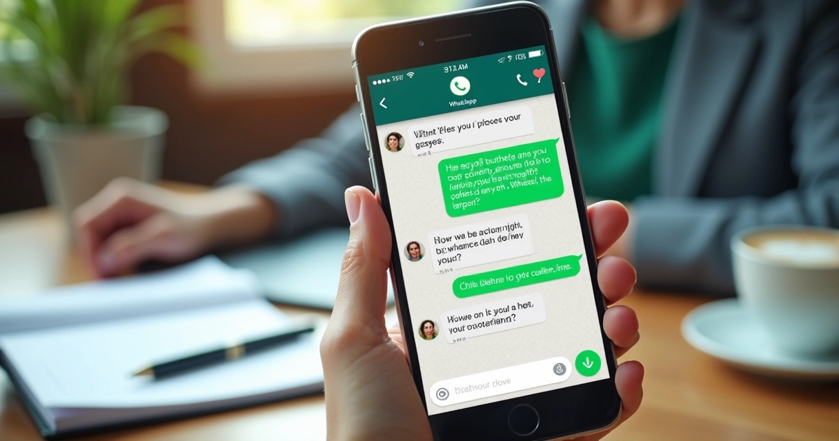 Chatbot IA conversando com pessoas em mensagens de WhatsApp 