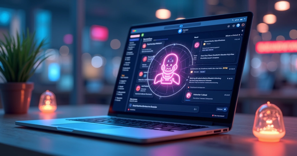 Chatbot IA interagindo com usuário em sistema no-code 