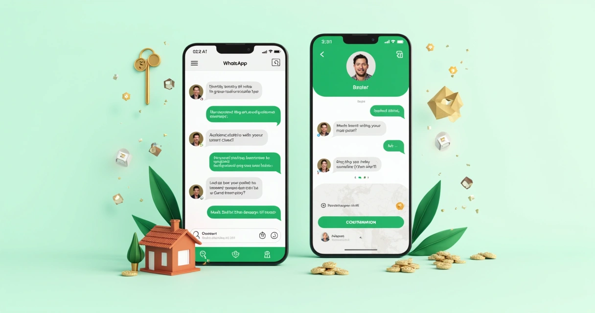 Conversation between a client and a real estate chatbot scheduling a property visit