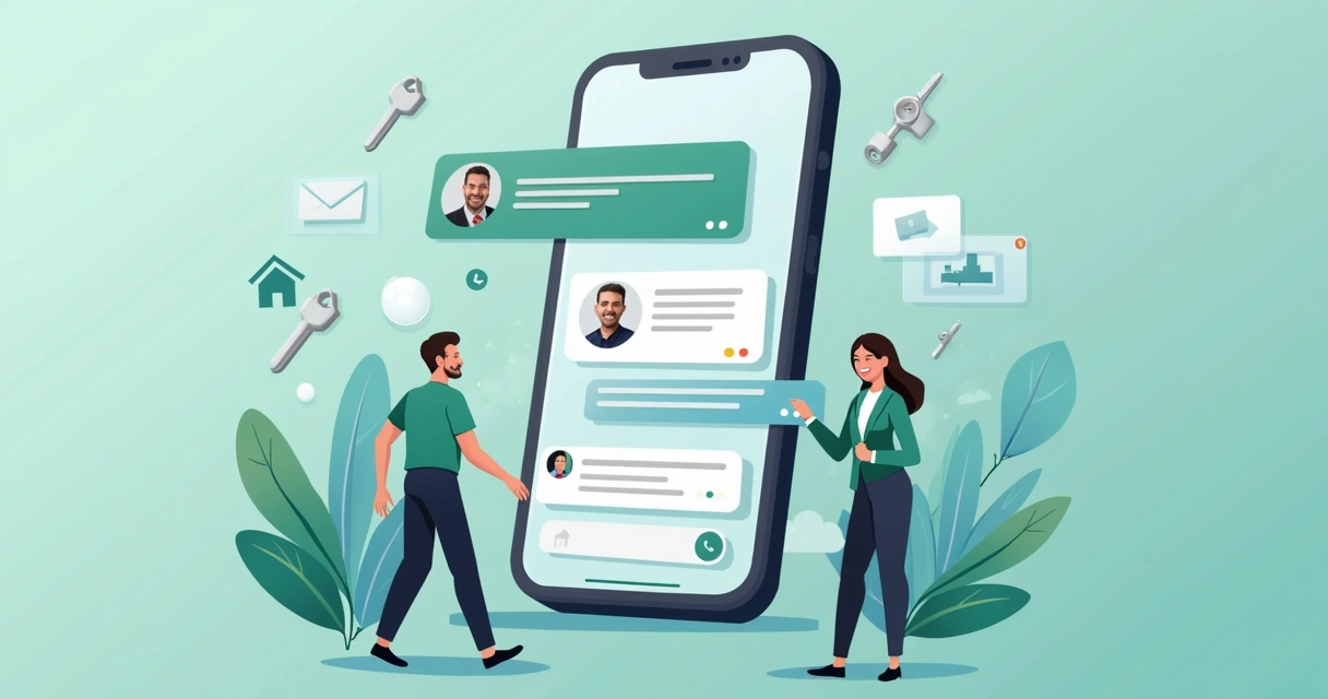 Chatbot atendendo clientes no WhatsApp de corretor