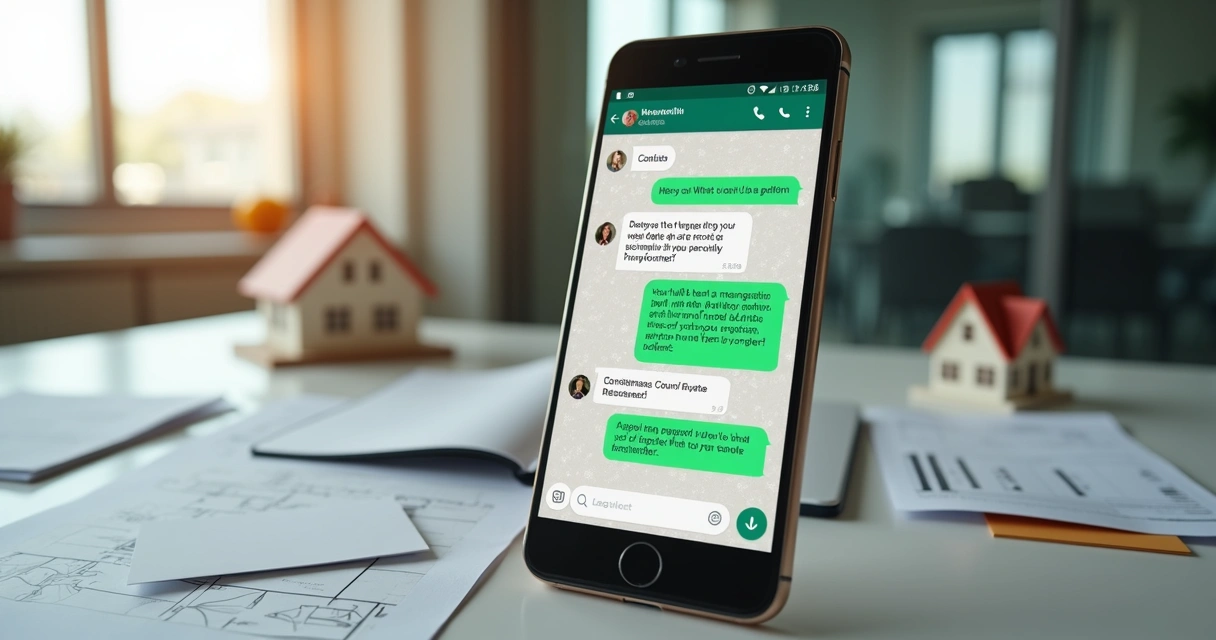 Chatbot atendendo cliente interessado em imóveis pelo WhatsApp 