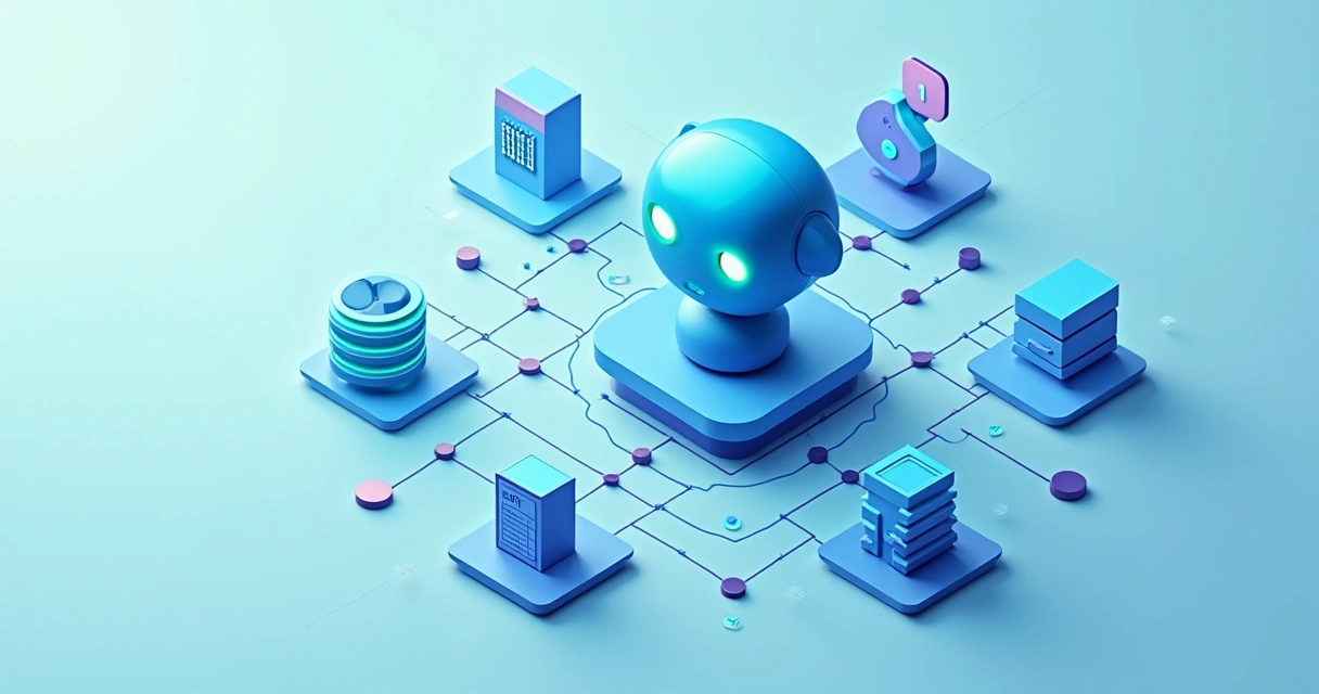 Fluxo de chatbot integrado a sistemas CRM e ERP 