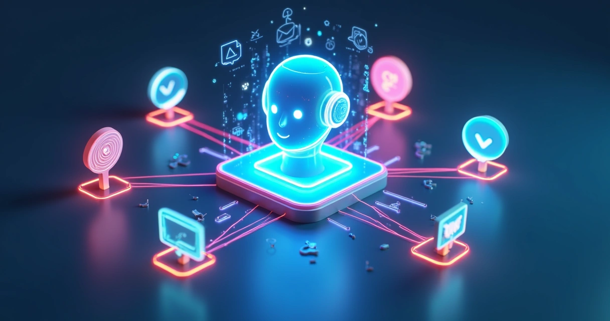 Chatbot virtual conectando múltiplos canais digitais