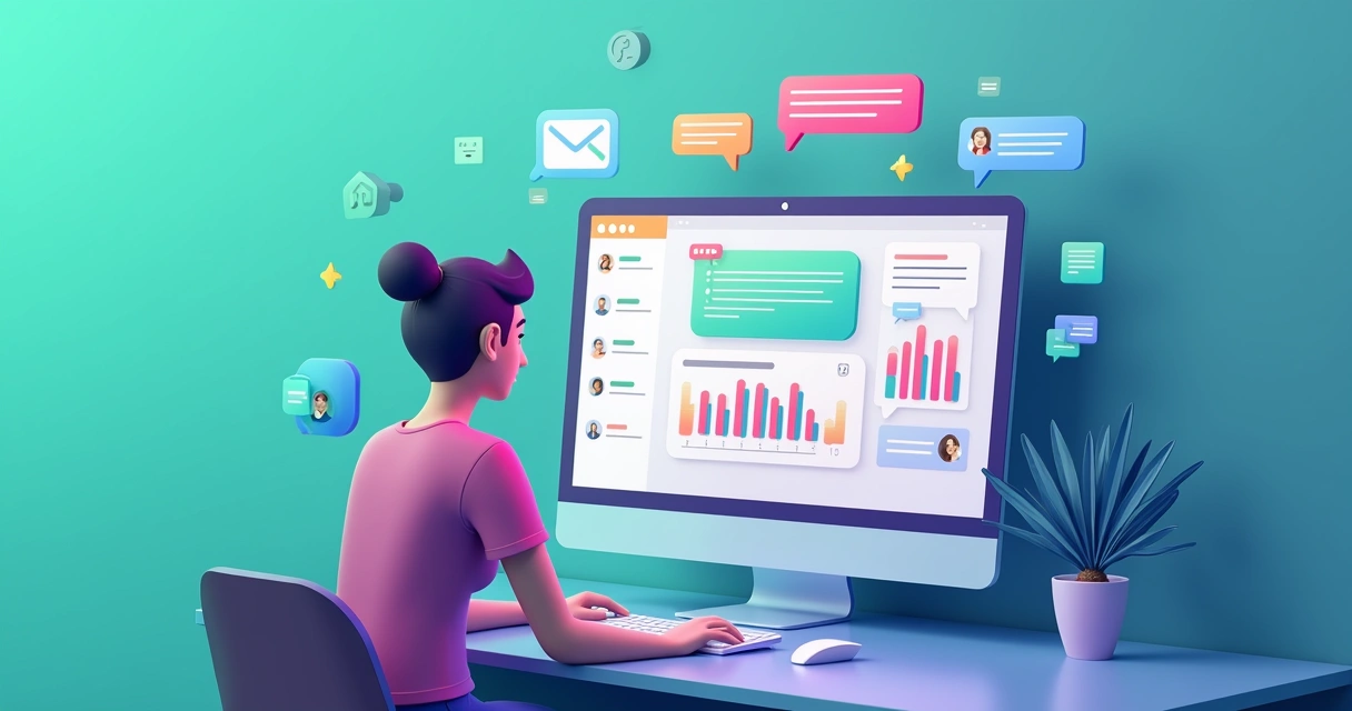 Chatbot interagindo com cliente em interface de WhatsApp 