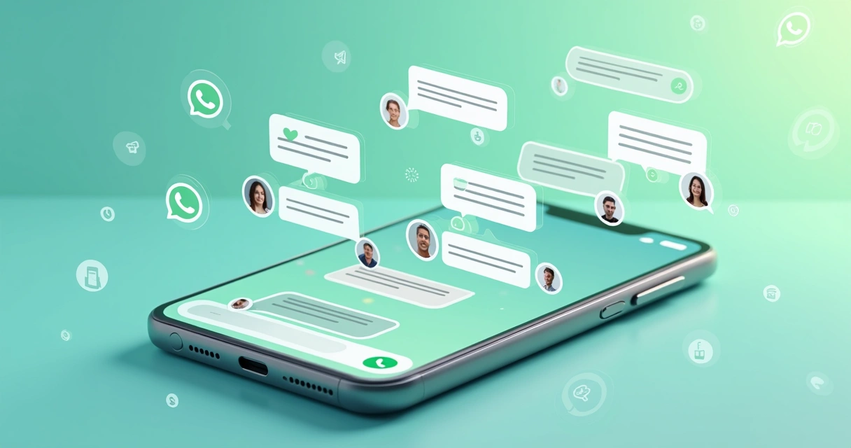 Chatbot conversando no WhatsApp com diversos clientes simultaneamente