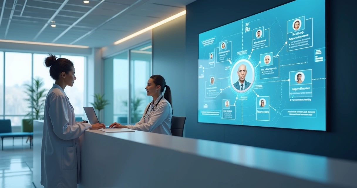 Chatbot de inteligência artificial atendendo pacientes em uma clínica 