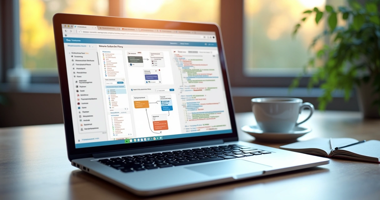 Fluxo de chatbot conversacional em dashboard SaaS 