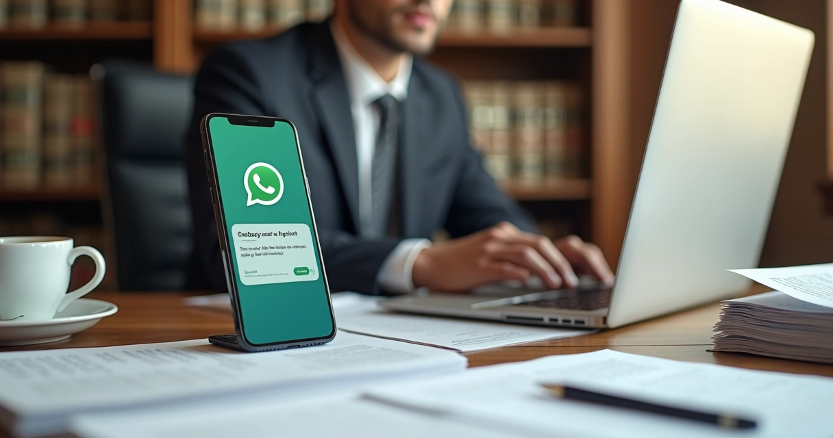 Chatbot interagindo com cliente no WhatsApp