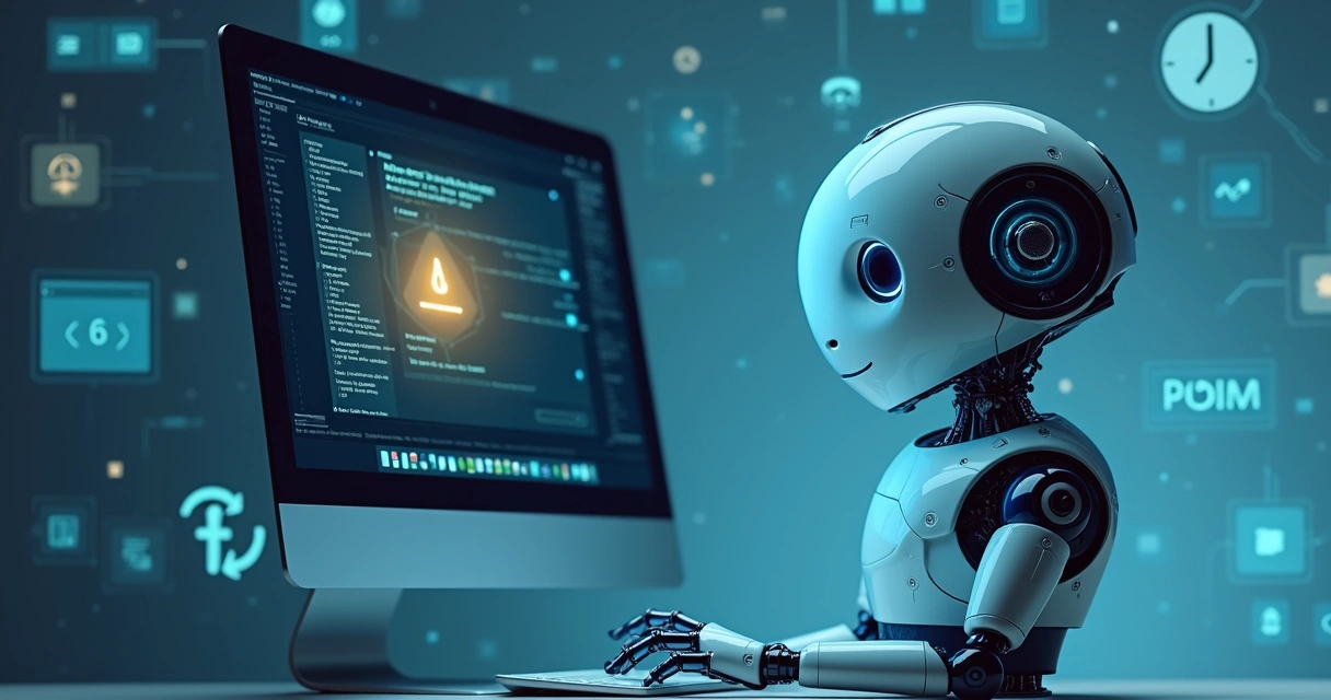 Chatbot digital enfrentando limites em conversa com cliente 