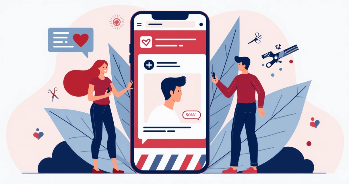 Chatbot mostrando promoção de corte em app de barbearia 