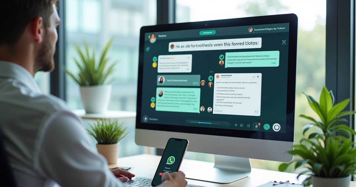 Chatbot integrado a vários canais, incluindo WhatsApp, e-mail e chat via computador 