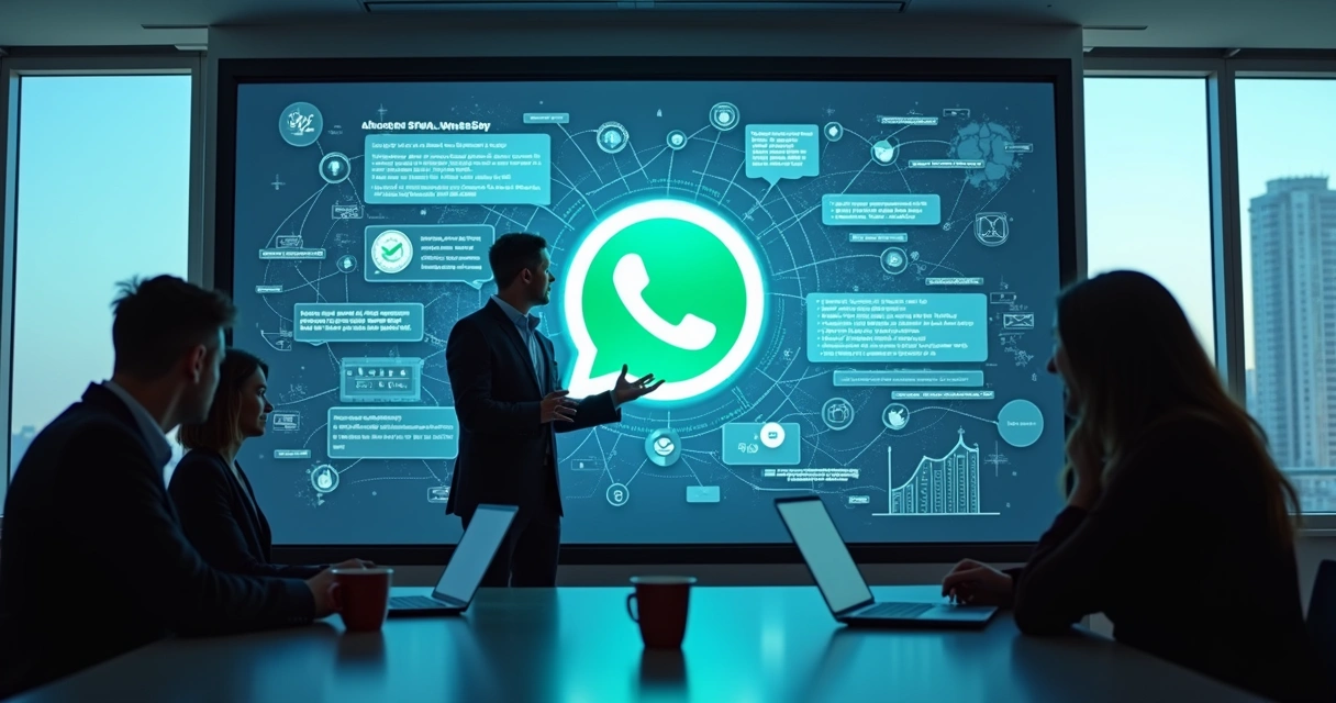 Chatbot integrando atendimento WhatsApp e negócios 