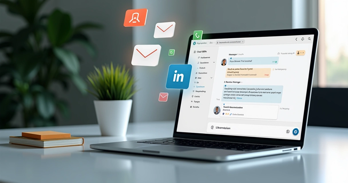 Chatbot IA em tela, com interface comercial visível 