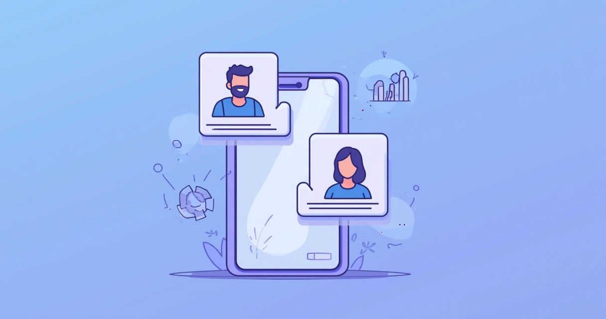 Chatbot automatizado simulando conversa amigável com usuário em tela de smartphone 