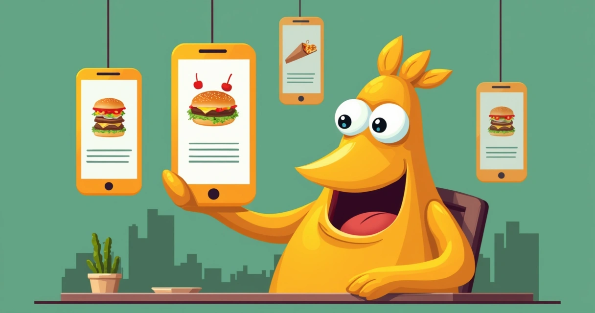 Chatbot processando pedidos de comida via WhatsApp