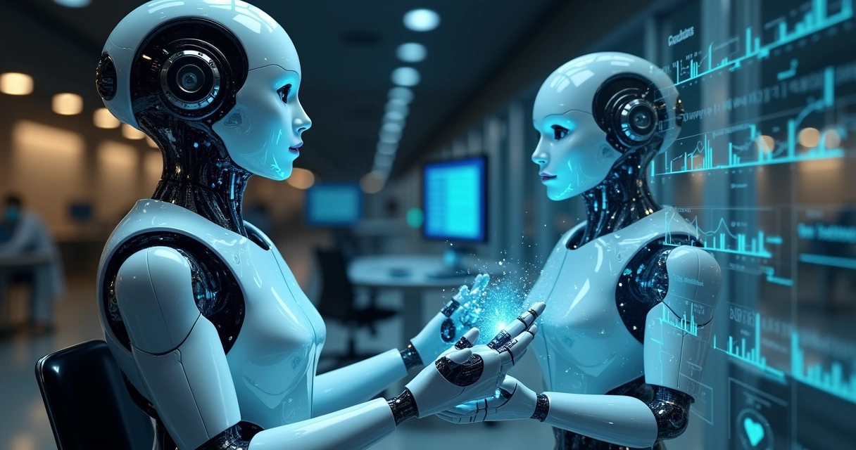 Chatbot digital interagindo com colaborador para processos de admissão e férias no sistema de RH digital 