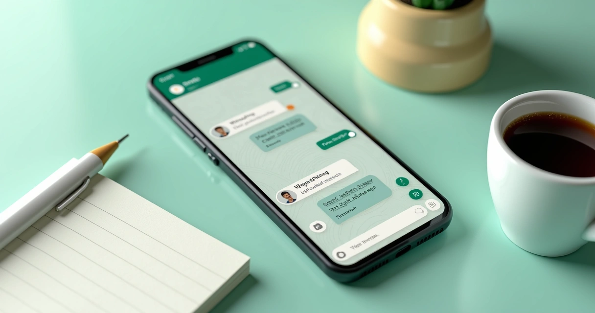 Estrutura de chatbot para WhatsApp com fluxos de conversa e botões de opções