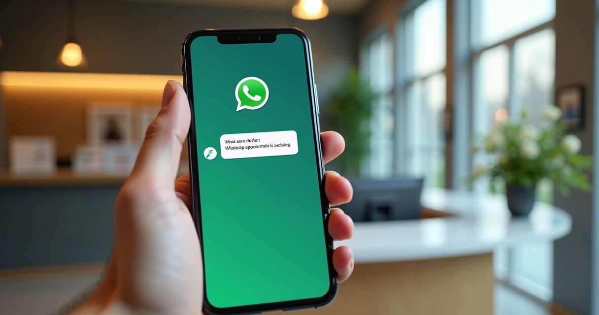 Chatbot no WhatsApp agenda consulta clínica 