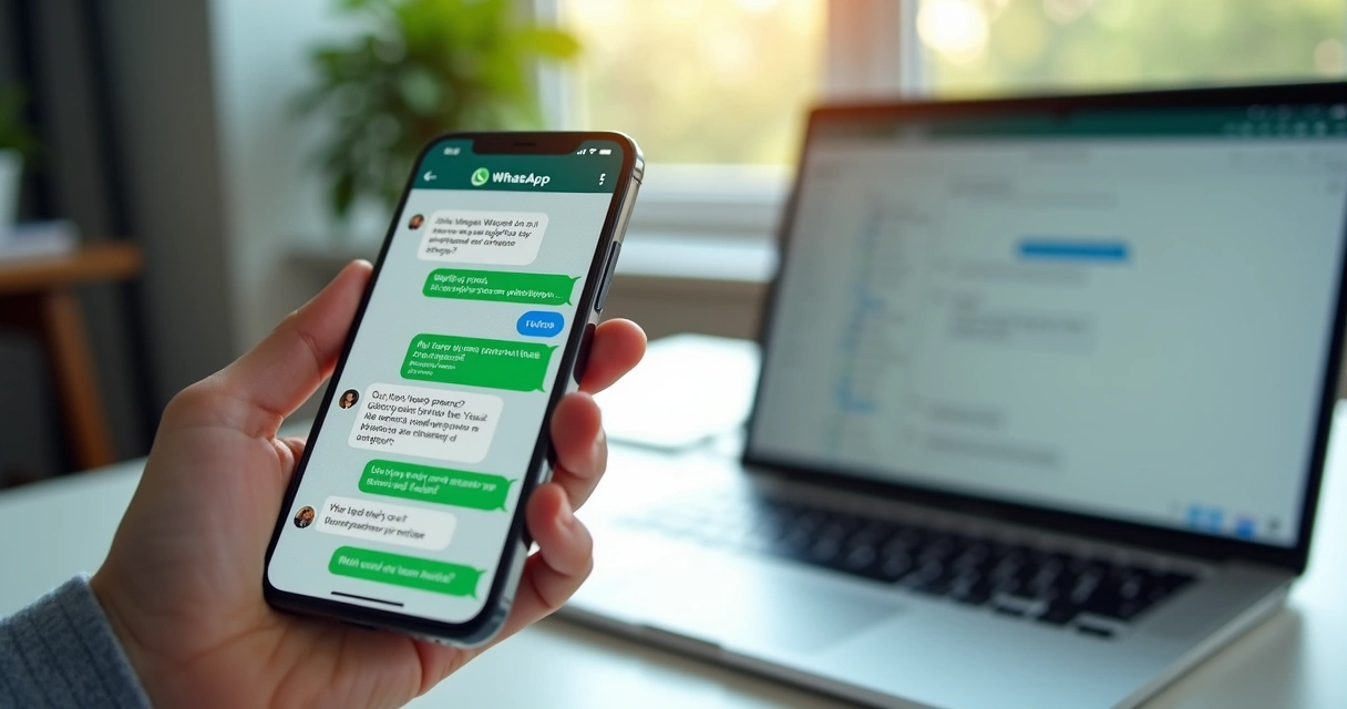 Interface do WhatsApp mostrando conversa automatizada de chatbot para atender clientes com respostas rápidas e agendamento