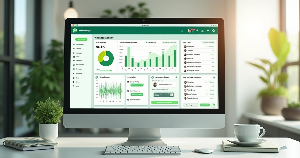 Painel de controle de chatbot integrado ao WhatsApp Business 