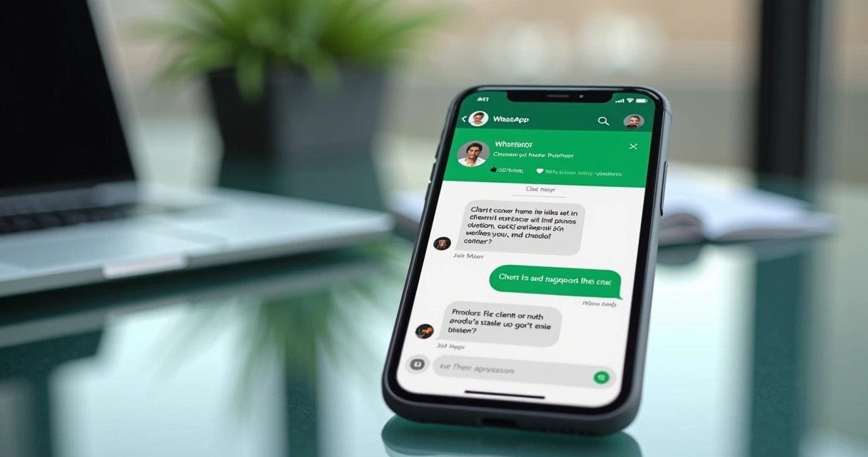 Chatbot com interface de IA conversando com cliente em tela de celular 