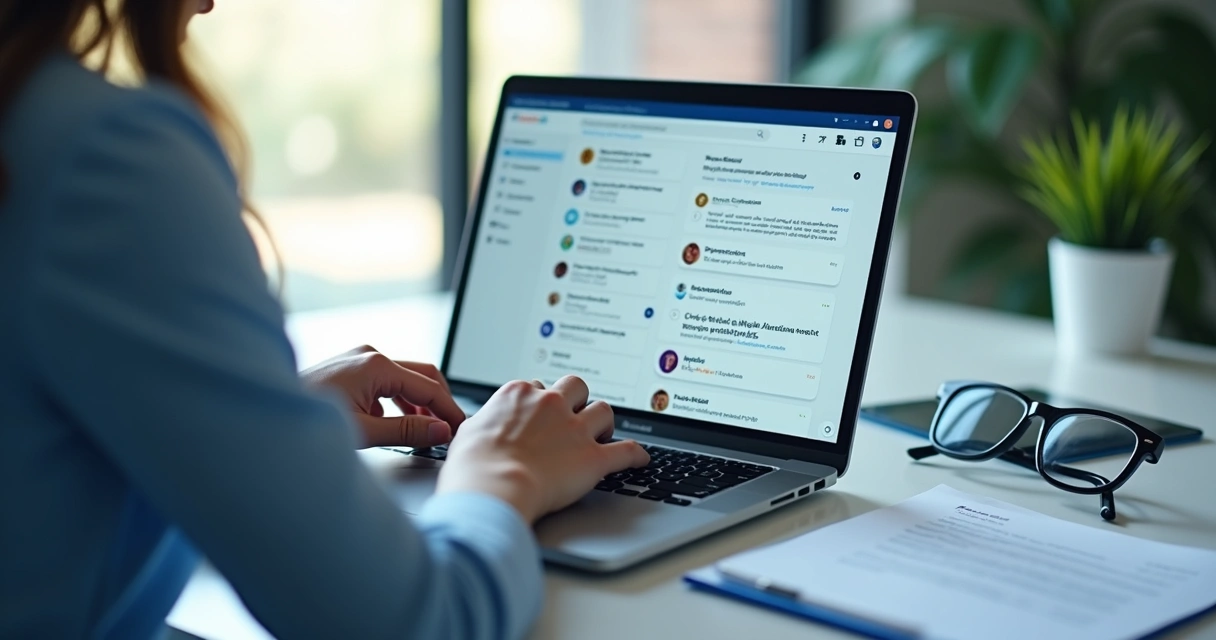 Paciente usando ChatGPT no laptop para procurar médico