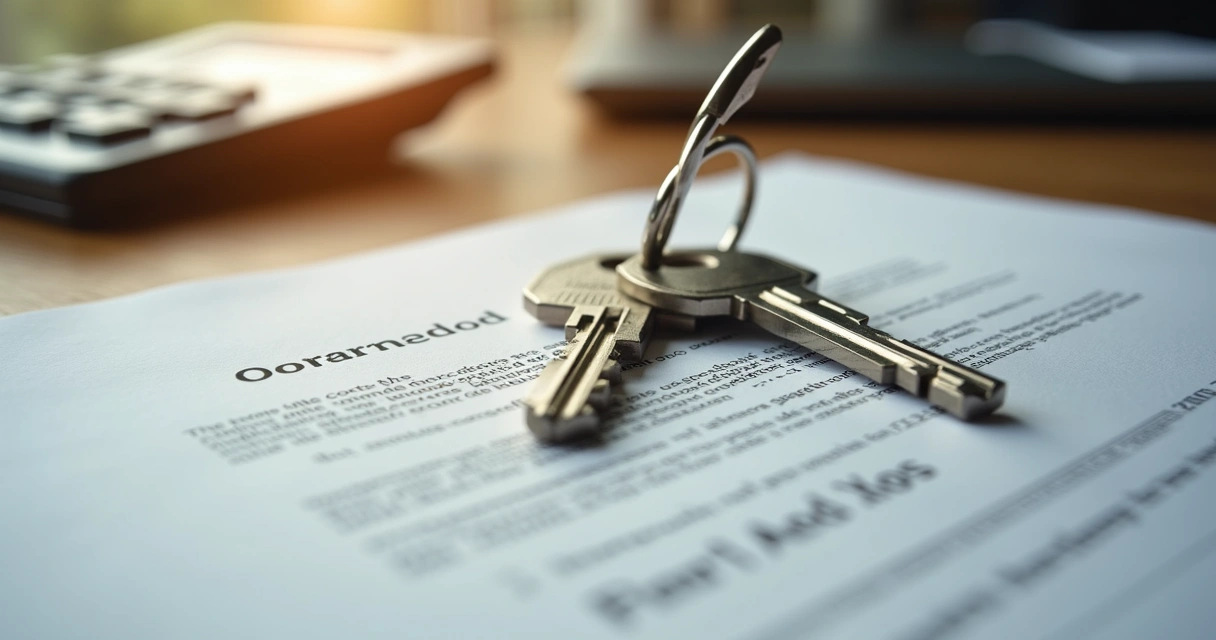 Chave de imóvel sobre contrato de compra e venda