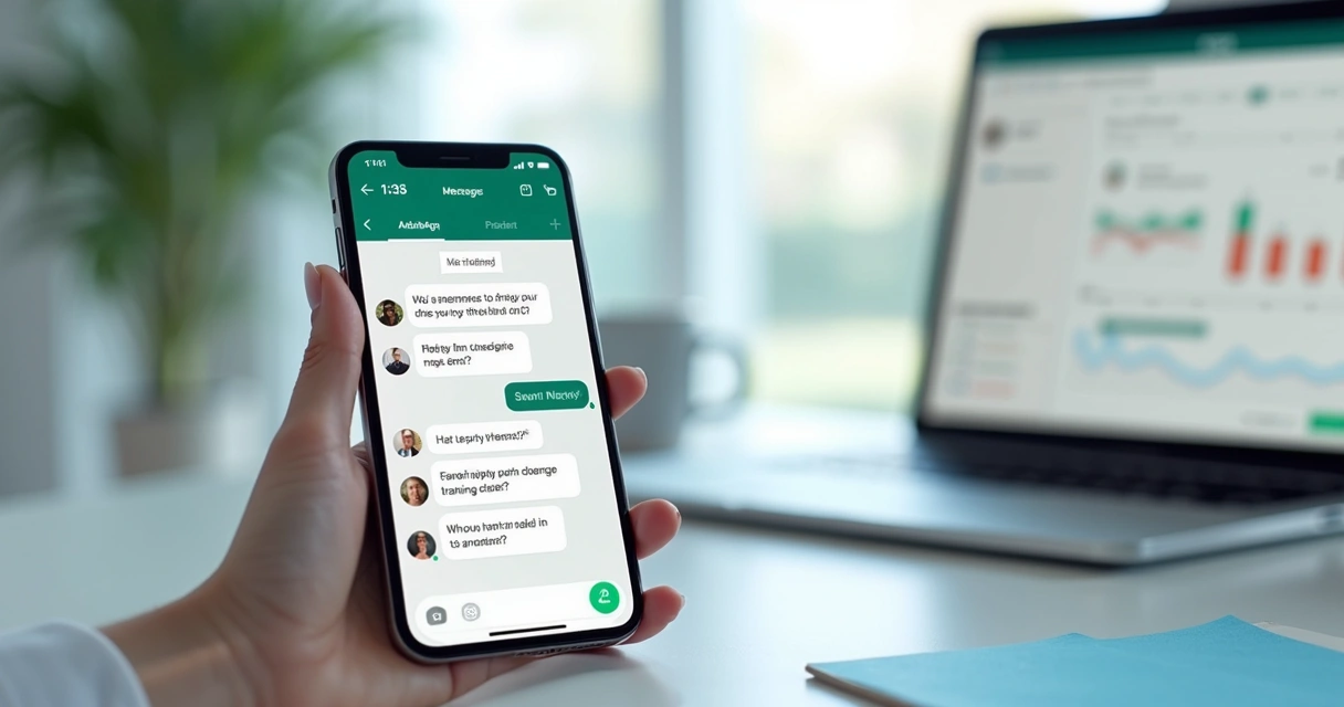 Check-in de paciente por WhatsApp com relatório nutricional 
