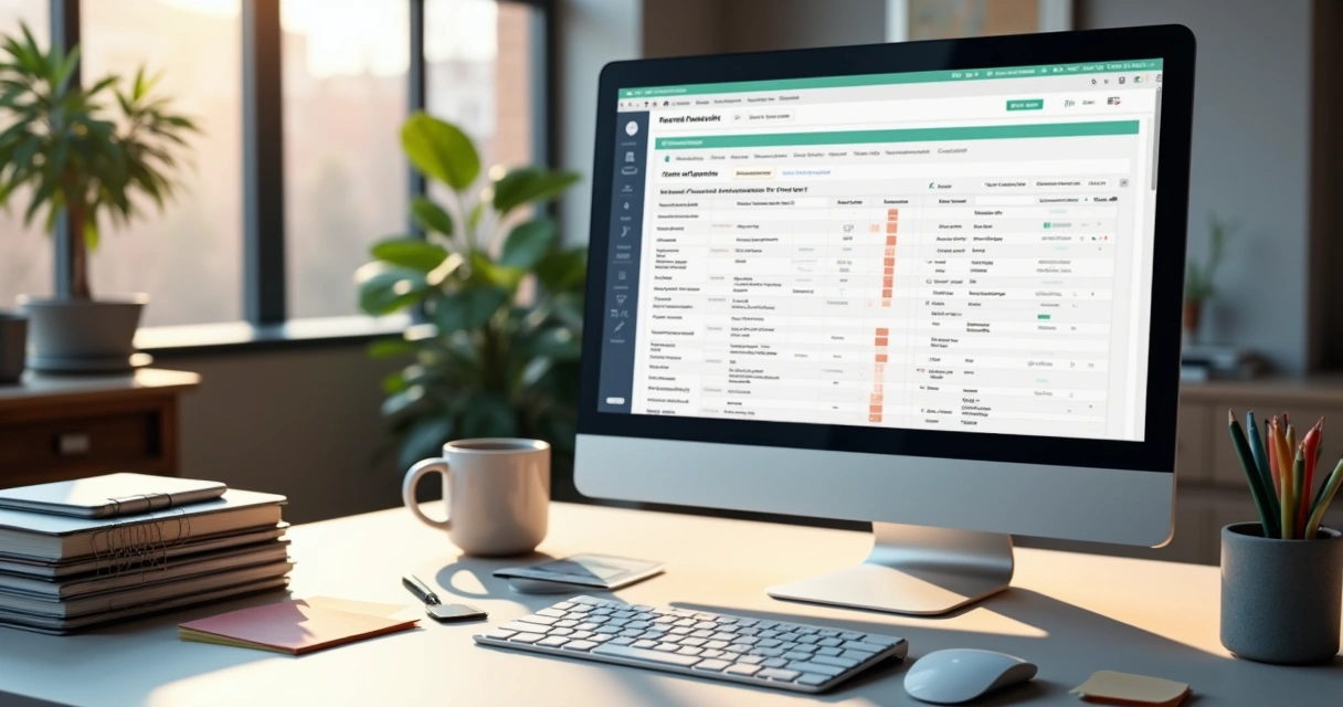 Checklist digital no ambiente Notion mostrando etapas de auditoria 