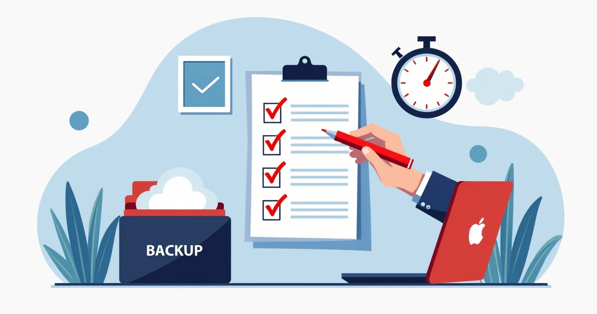Checklist de backup para equipe de assistência técnica