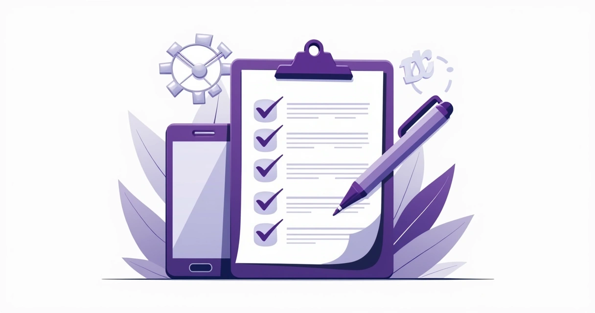Checklist visual de etapas do contrato de parceria 