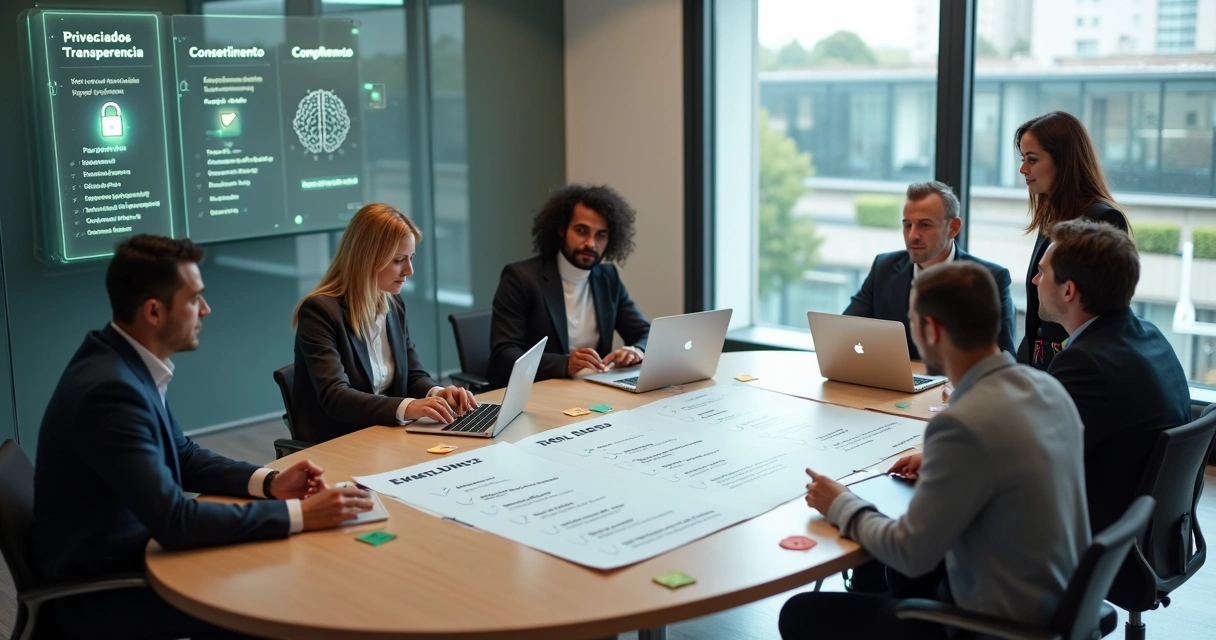 Equipe comercial analisa checklist ético para distribuição de leads de IA 