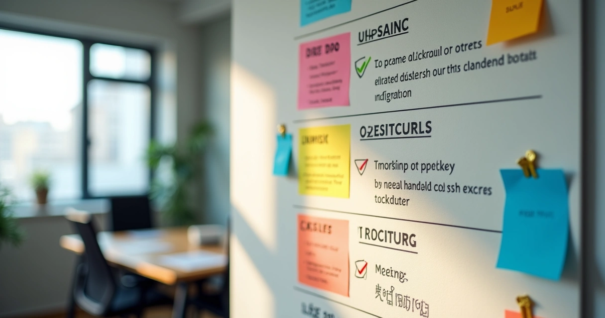 Checklist colorido e visual de entregáveis mensais de consultoria financeira 