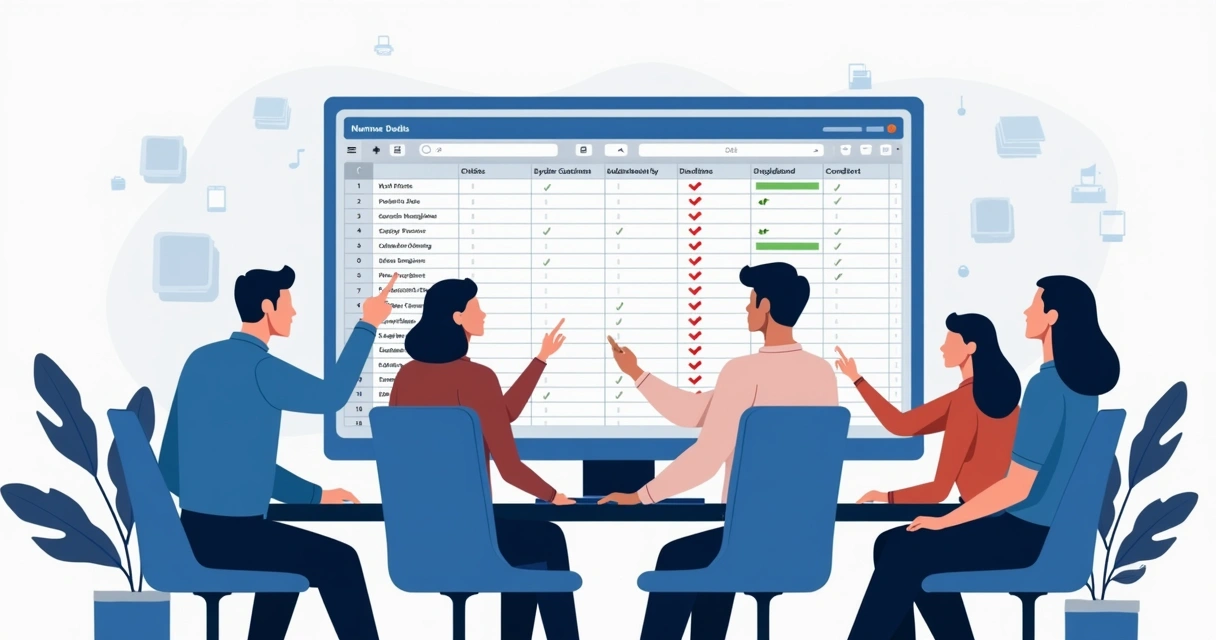 Checklist interativo no Excel com caixas de seleção e prazos destacados 