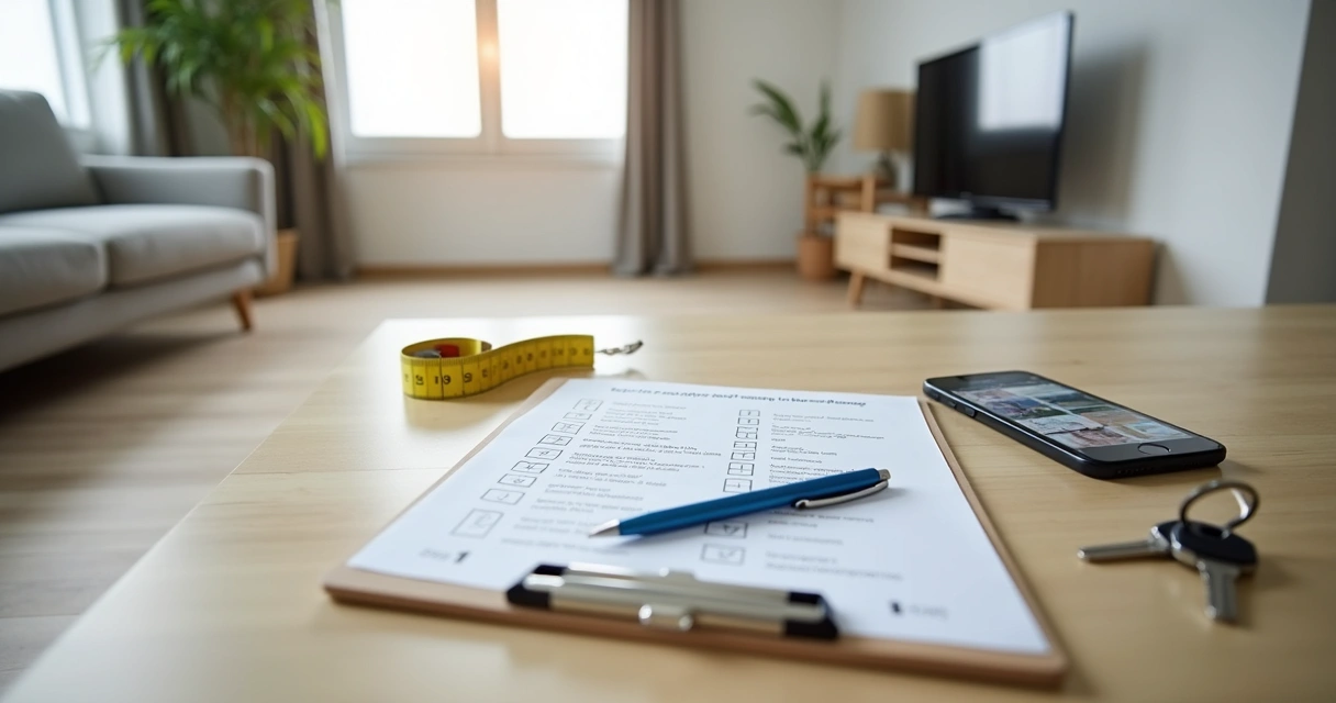 Checklist de vistoria e fotos em apartamento reformado
