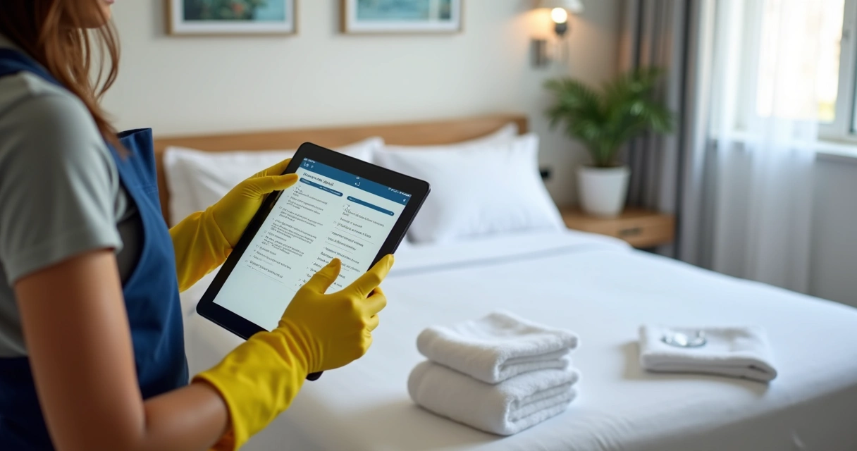 Checklist digital de limpeza em apartamento de temporada 