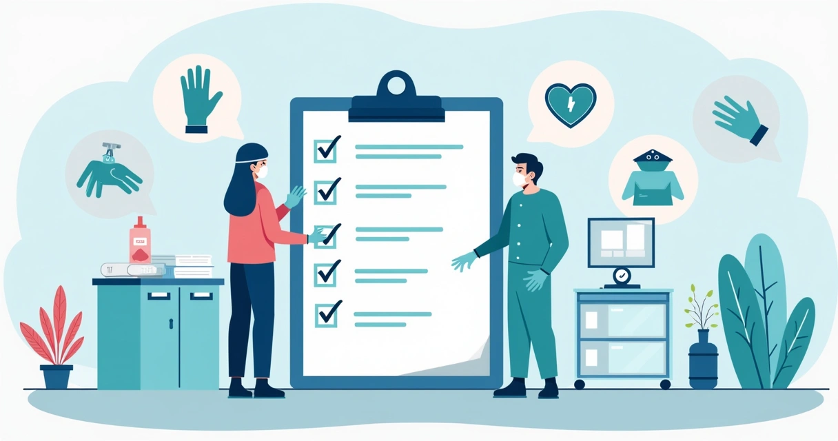Prevenção e gestão da contaminação cruzada com luvas em hospitais 2 Checklist de prevenção hospitalar com foco no uso de luvas