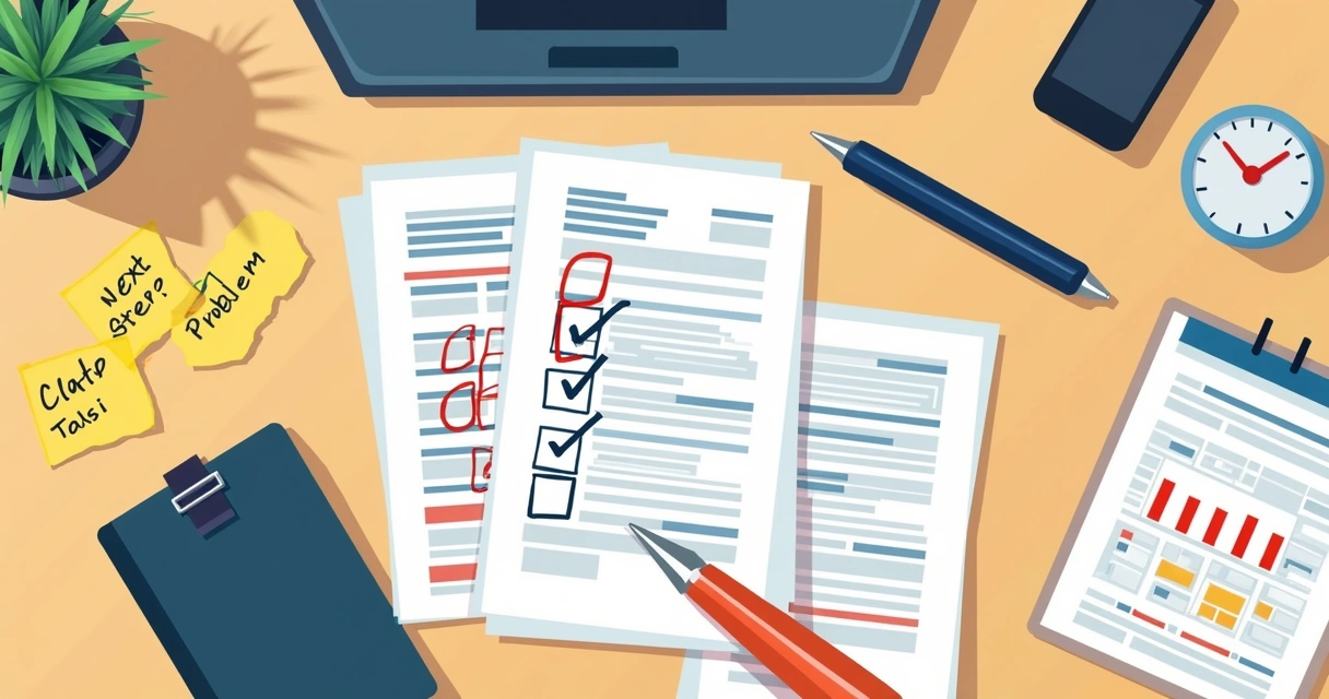 Checklist visual para estrutura e envio de proposta comercial